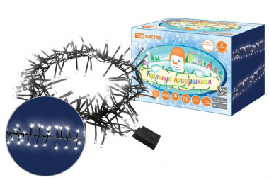 Фотография товара 'Tdm Гирлянда светодиодная Мишура, 320LED, 8 режимов, 250 В, IP20 SQ0361-0091'