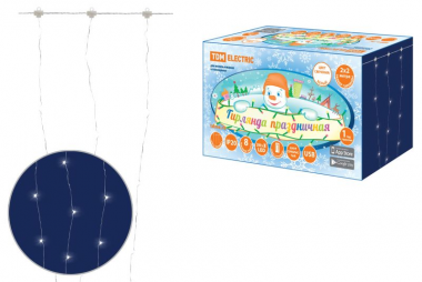 Фотография товара 'Tdm Гирлянда светодиодная Роса - занавес 2х2 м, 200LED, ПДУ, USB, IP20 SQ0361-0087'