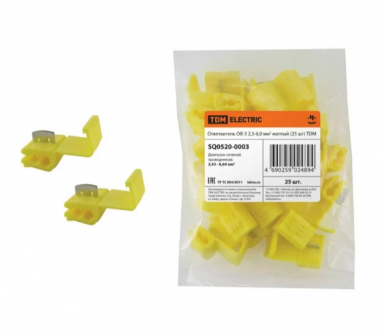 Фотография товара 'Tdm Ответвитель ОВ-3 2,5-6,0 мм2 SQ0520-0003'