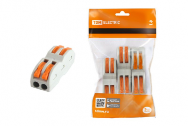 Фотография товара 'Tdm Соединительная проходная клемма СК-412-2 (2,5мм2) SQ0527-0051'