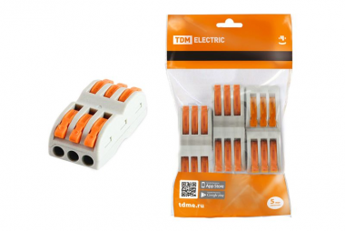 Фотография товара 'Tdm Соединительная проходная клемма СК-413-2 (2,5мм2) SQ0527-0052'