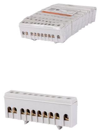 Фотография товара 'Tdm Шина "L" "фаза" на DIN-рейку 6x9мм 10 групп SQ0801-0211'