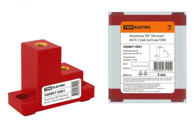 Фотография товара 'Tdm Изолятор SM Лесенка 467А 7,5кВ 2х25мм SQ0807-0061'