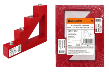 Фотография товара 'Tdm Изолятор SM Лесенка 600А 12кВ 4х40мм с болтом SQ0807-0065'