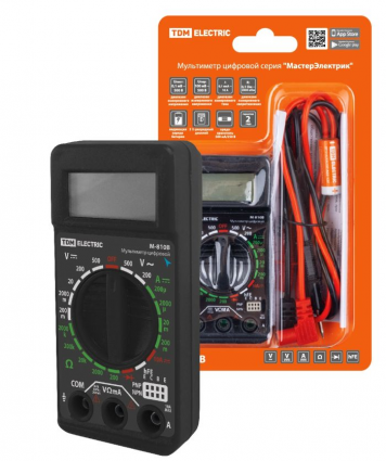 Фотография товара 'Tdm Мультиметр цифровой серия МастерЭлектрик М-810В SQ1005-0009'