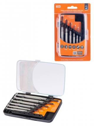 Фотография товара 'Tdm Набор отверток для точных работ №3, с намагниченным наконечником, 6 предметов Алмаз SQ1013-0303'