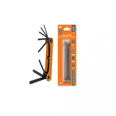 Фотография товара 'Tdm Набор ключей TORX раскладной: T9 - T40, углеродистая сталь, блистер Гранит SQ1020-0211'