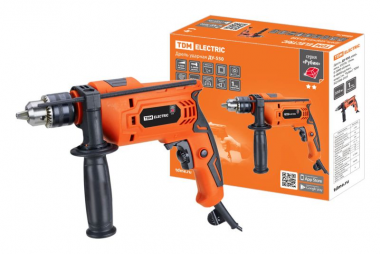 Фотография товара 'Tdm Дрель ДУ-550, удар., мощ. 550 Вт, 13мм, 0-3000 об/мин, 0-48000 уд/мин, Рубин SQ1086-0101'