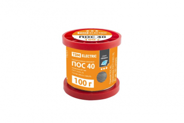 Фотография товара 'Tdm Припой ПОС 40, проволока, ГОСТ 21931-76, ?1 мм SQ1025-0320'