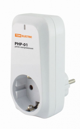 Фотография товара 'Tdm Реле напряжения в розетку РНР-01, 16А SQ1513-0001'