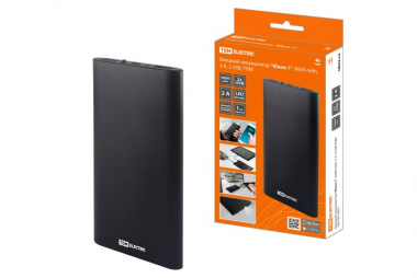 Фотография товара 'Tdm Внешний аккумулятор Юкон 1, 6000 mAh, 2 А, 2 USB SQ1703-0001'