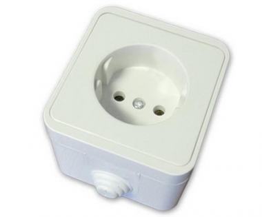 Фотография товара 'Tdm Розетка 2П OУ IP44 10А Орель SQ1802-0004'