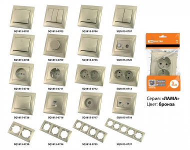 Фотография товара 'Tdm Выключатель 3-х кл. 10А Лама SQ1815-0703'