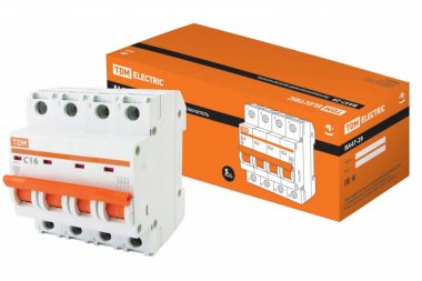 Фотография товара 'Tdm Автоматический выключатель ВА47-29 4Р 16А 4,5кА SQ0206-0125'