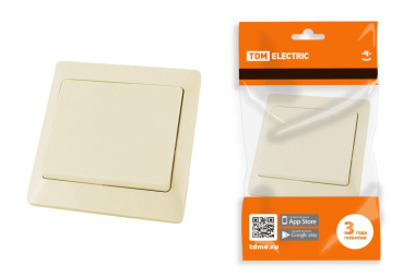 Фотография товара 'Tdm Выключатель 1 кл. 10А Ильмень SQ1823-0101'