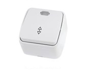 Фотография товара 'Tdm Переключатель на 2 направления 1-кл. открытой установки с подсветкой IP20 10А, Дача SQ1824-0006'