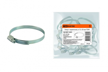 Фотография товара 'Tdm Хомут червячный, d 12-20 мм SQ1807-0301'