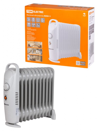 Фотография товара 'Tdm Масляный обогреватель МИНИ-11, 1200 Вт, 11 секций, термостат SQ2501-0910'