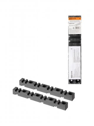 Фотография товара 'Tdm Изолятор шинный плоский ИШП 4П для шин 5 и 10 мм, длина 303 мм, межшинное расстояние 75 мм, SQ0807-0023'