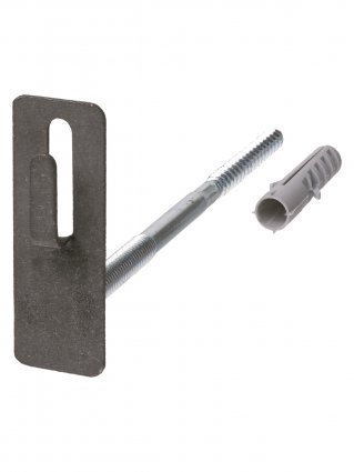 Фотография товара 'Tdm Держатель фасадный для прута ?8-10 мм длина 160 мм с дюбелем, SQ2402-3152'