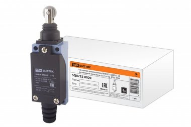 Фотография товара 'Tdm Концевой выключатель ВККН-2102М11-У2 роликовый толкатель SQ0732-0029'