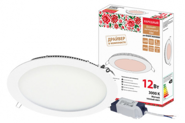 Фотография товара 'Tdm Светильник ультратонкий встраиваемый светодиодный Даунлайт НАРОДНЫЙ SQ0329-0095'