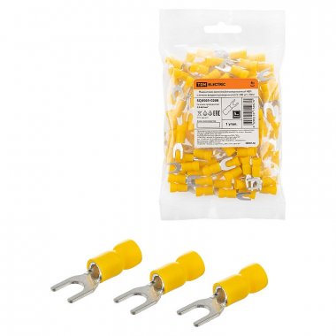 Фотография товара 'Tdm SQ0503-0208 Наконечник вилочный изолированный НВИ с легким вводом проводника 6,0-5'