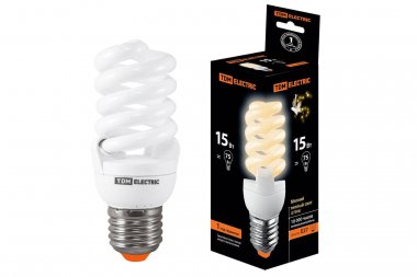 Фотография товара 'Tdm Лампа энергосберегающая КЛЛ-FSТ2-15 Вт-2700 К–Е27 (42х103 мм), SQ0323-0063'