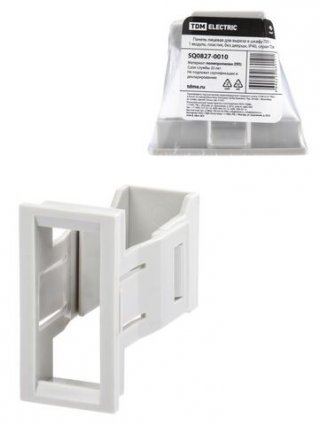 Фотография товара 'Tdm Панель лицевая для выреза в шкафу ПЛ-1, 1 модуль, пластик, без дверцы, IP40, SQ0827-0010'