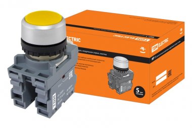 Фотография товара 'Tdm Кнопка MP1-20Y в сборе d22мм SQ0747-0003'