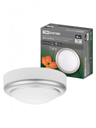 Фотография товара 'Tdm SQ0354-0022 Светильник накладной LED ДПО "Антарес" 8Вт 6500К круг 140*58 мм'