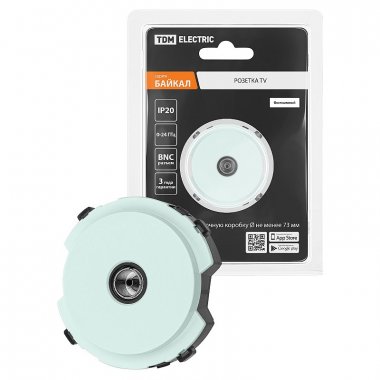 Фотография товара 'Tdm SQ1819-0111 Розетка TV оконечная фисташковая, "Байкал"'