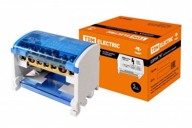 Фотография товара 'Tdm Шина "N" нулевая на DIN-рейку в корпусе SQ0801-0007'