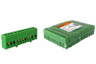 Фотография товара 'Tdm Шина "N" нулевая в изоляторе на DIN-рейку 6x9мм SQ0801-0083'