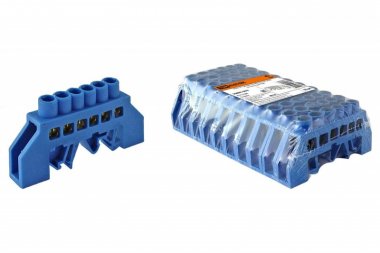 Фотография товара 'Tdm Шина "N" нулевая в изоляторе на DIN-рейку 8x12мм SQ0801-0076'