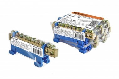 Фотография товара 'Tdm Шина "N" нулевая с изолятором на DIN-рейку 6x9мм SQ0801-0113'