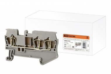 Фотография товара 'Tdm Зажим клеммный безвинтовой (ЗКБ) 3 вывода 1,5 мм2 17,5А SQ0822-0022'