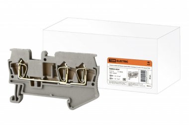 Фотография товара 'Tdm Зажим клеммный безвинтовой (ЗКБ) 3 вывода 2,5 мм2 31А SQ0822-0024'