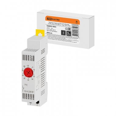 Фотография товара 'Tdm SQ0832-0055 Термостат модульный ТМ-2 NC (обогрев) на DIN-рейку, 10 А, 230 В'