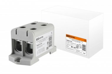 Фотография товара 'Tdm Клемма вводная силовая КВС 4 ввода 16-95 кв.мм. SQ0833-0104'