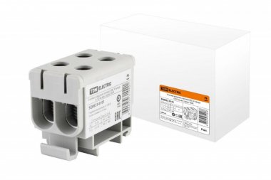 Фотография товара 'Tdm Клемма вводная силовая КВС 4 ввода 6-50 кв.мм. SQ0833-0101'