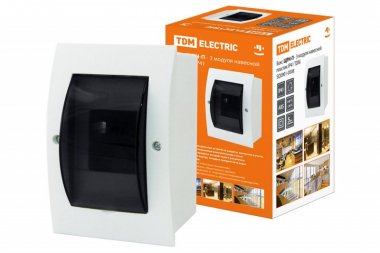 Фотография товара 'Tdm Бокс ЩРН-П-3 модуля навесной пластик IP41 SQ0901-0008'