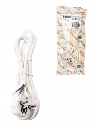 Фотография товара 'Tdm Шнур сетевой с вилкой ПВС 3x0,75мм2 1,5м, SQ1305-0075'