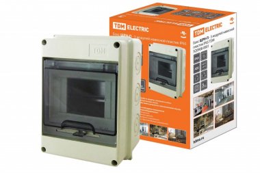 Фотография товара 'Tdm Бокс ЩРН-П-5 модулей навесной пластик IP65 SQ0908-0001'