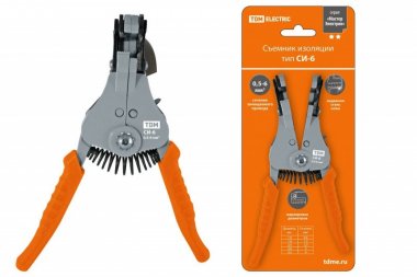 Фотография товара 'Tdm Съемник изоляции СИ-6, сечение зачищаемого провода 0,5-6 мм SQ1003-0101'