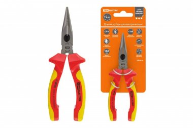 Фотография товара 'Tdm Длинногубцы диэлектрические, 160 мм, 1000 В, CR-V SQ1010-0103'