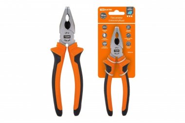 Фотография товара 'Tdm Пассатижи (плоскогубцы), с двухкомпонентными рукоятками, CR-V SQ1010-0203'