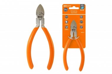 Фотография товара 'Tdm Бокорезы (кусачки), с однокомпонентными рукоятками, CR-V сталь SQ1012-0201'