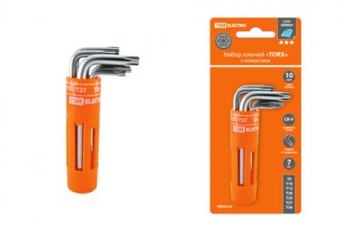 Фотография товара 'Tdm Набор ключей "TORX" с отверстием SQ1021-0101'