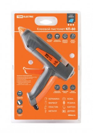 Фотография товара 'Tdm Клеевой пистолет КП-80 , 11,3 мм, с подставкой SQ1024-0102'